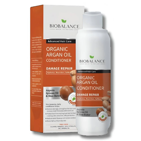 BIOBALANCE APRÈS SHAMPOING ORGANIQUE HUILE D'ARGAN 330 ML - tunisie
