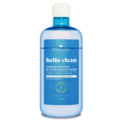 BIOBALANCE HELLO CLEAN BOOSTER DE CÉRAMIDE EAU MICELLAIRE BI-PHASE 500 ML - tunisie