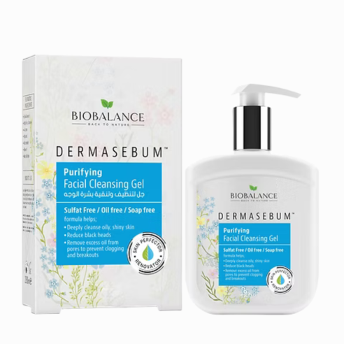 BIOBALANCE DERMASEBUM GEL NETTOYANT PURIFIANT 250ML - tunisie