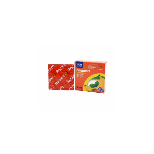 RECARE PRÉSERVATIF COLOUR FRUIT 3 PCS - tunisie