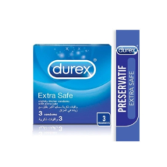 DUREX PRÉSERVATIF EXTRA SAFE BT/3 - tunisie