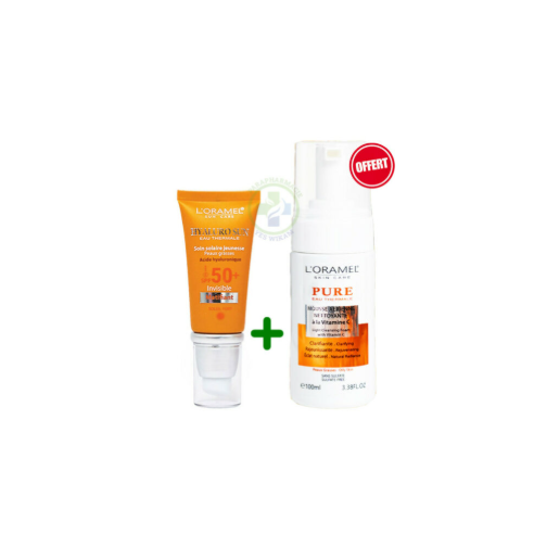 L'ORAMEL PACK ÉCRAN INVISIBLE MATIFIANT + MOUSSE GRATUITE - tunisie